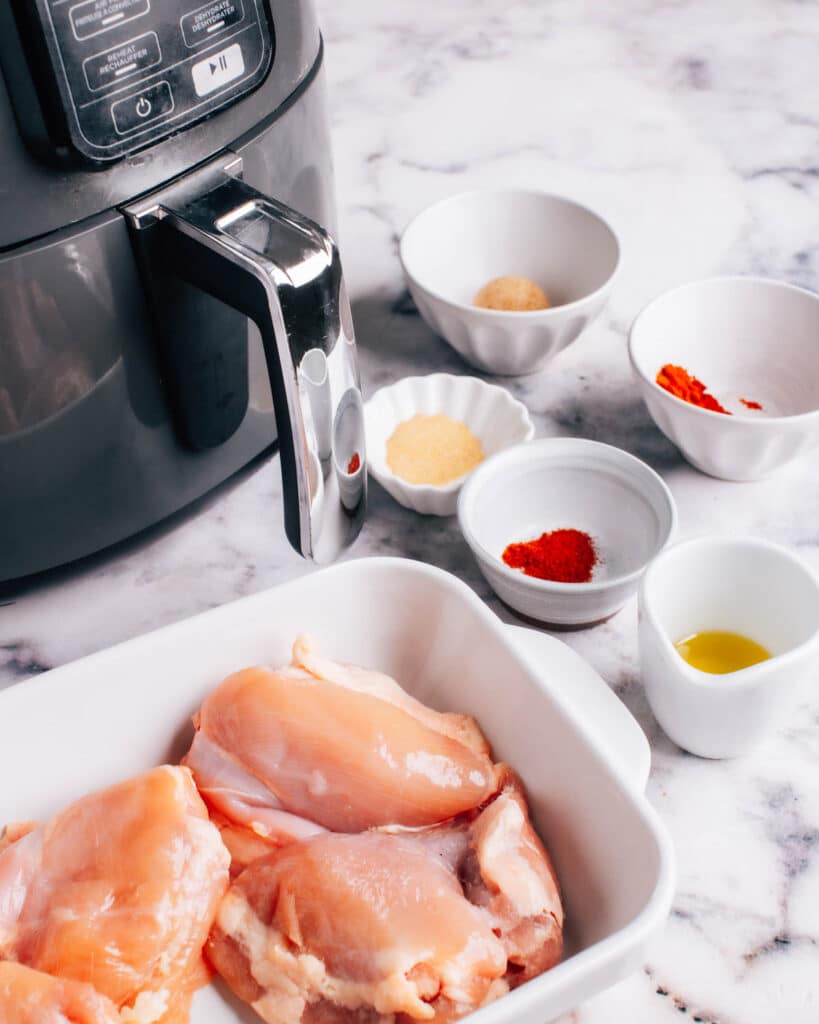 Air Fryer Boneless Chicken Thighs Pieces Ingredients